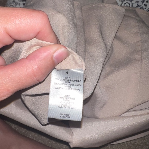 Jessica Simpson Champagne Black Lace Dress - Picture 6 of 6